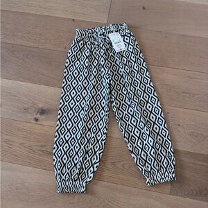 Zara Kids Geometric Print pull-On Draw String Pants